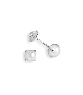 PENDIENTE NIÑA GARRAS PLATA 1ª LEY 4 MM
