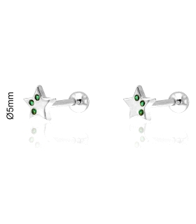 PENDIENTES LOLLIPOP PLATA 1ª LEY ESTRELL