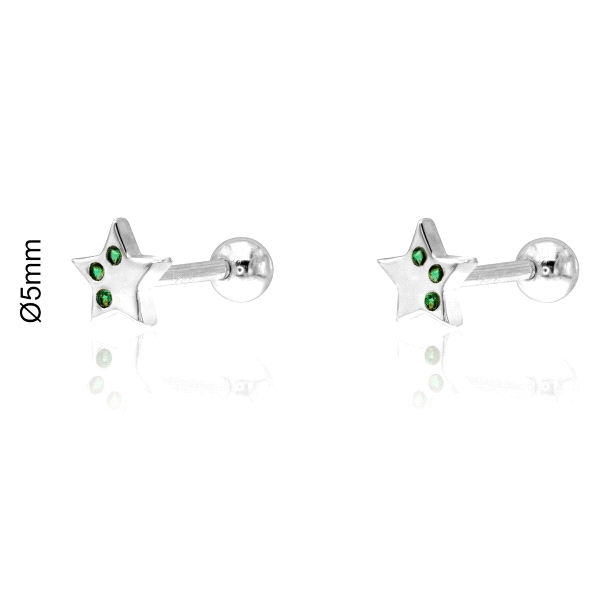 PENDIENTES LOLLIPOP PLATA 1ª LEY ESTRELL