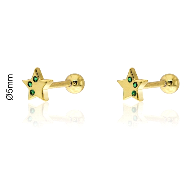 PENDIENTES LOLLIPOP PLATA 1ª LEY ESTRELL
