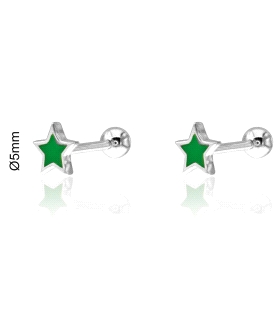 PENDIENTES LOLLIPOP PLATA 1ª LEY ESTRELL