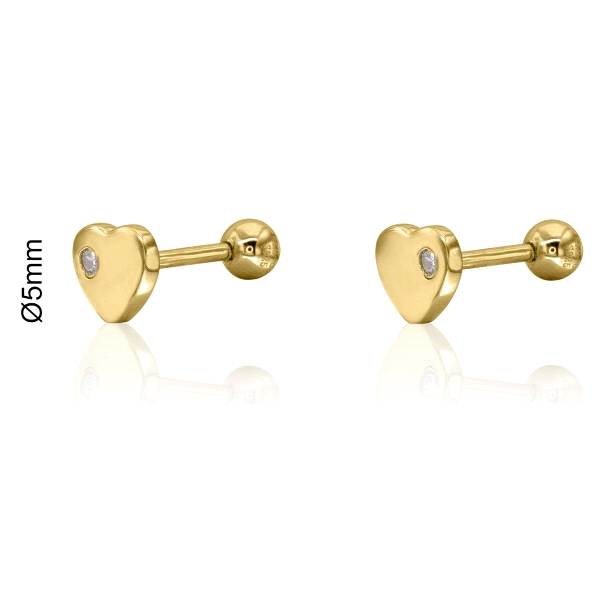 PENDIENTES LOLLIPOP PLATA 1ª LEY CORAZON