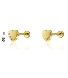 PENDIENTES LOLLIPOP PLATA 1ª LEY CORAZON