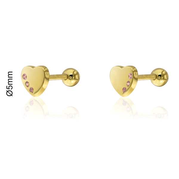 PENDIENTES LOLLIPOP PLATA 1ª LEY CORAZON