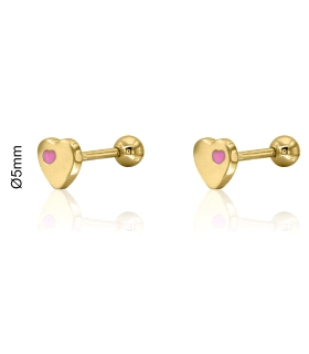 PENDIENTES LOLLIPOP PLATA 1ª LEY CORAZON