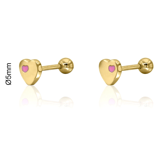 PENDIENTES LOLLIPOP PLATA 1ª LEY CORAZON