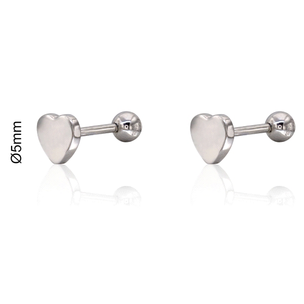 PENDIENTES LOLLIPOP PLATA 1ª LEY CORAZON