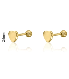 PENDIENTES LOLLIPOP PLATA 1ª LEY CORAZON