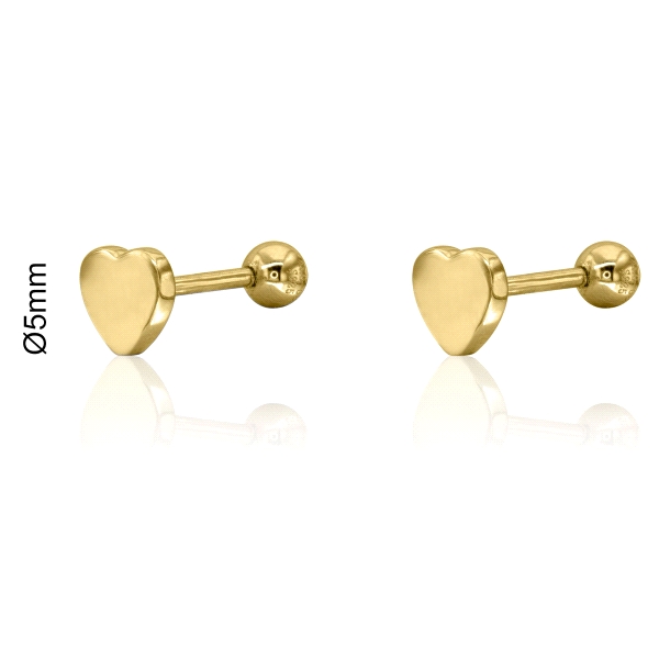 PENDIENTES LOLLIPOP PLATA 1ª LEY CORAZON