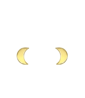 PENDIENTE LUNA PLATA 1ª LEY 4 X 6 MM.