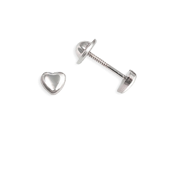 PENDIENTE CORAZON PLATA 1ª LEY 4 X 4.50