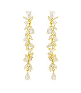 PENDIENTE NOVIA PLATA 1ª LEY 55 X 14 MM.