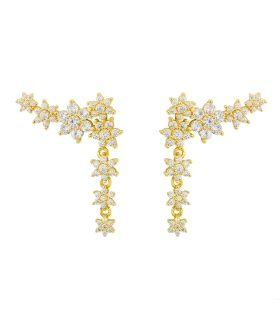 PENDIENTE NOVIA PLATA 1ª LEY 31 X 24 MM.