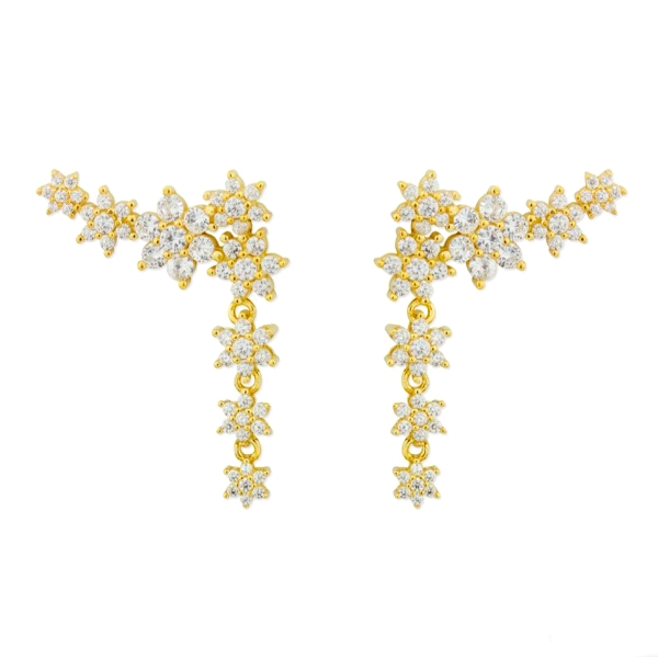 PENDIENTE NOVIA PLATA 1ª LEY 31 X 24 MM.