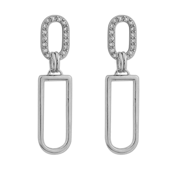 PENDIENTE MUJER PLATA 1ª LEY 44 X 11 MM.