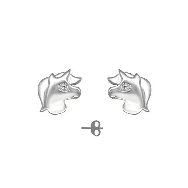 PENDIENTE UNICORNIO PLATA 1ª LEY 7 X 8 M