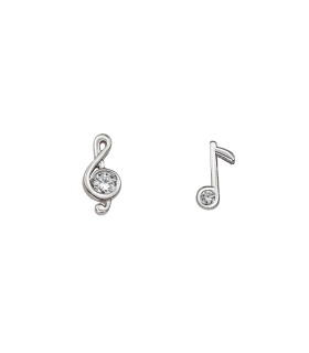 PENDIENTE NOTAS MUSICALES PLATA 1ª LEY 9