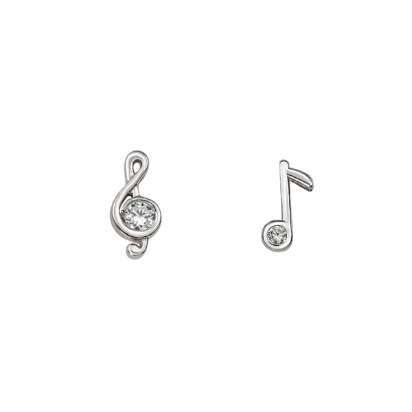 PENDIENTE NOTAS MUSICALES PLATA 1ª LEY 9