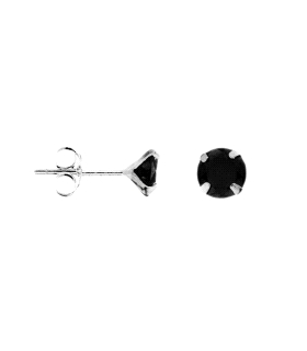 PENDIENTE UNISEX PLATA 1ª LEY 8 MM.