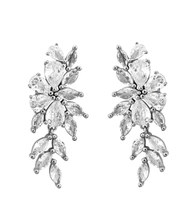 PENDIENTE NOVIA PLATA 1ª LEY 37 X 15 MM.
