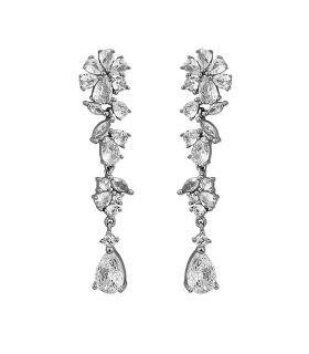 PENDIENTE NOVIA PLATA 1ª LEY 50 X 11 MM.
