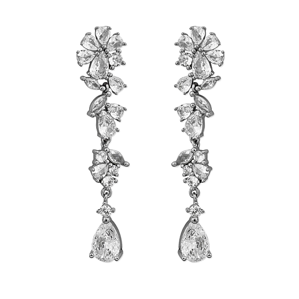 PENDIENTE NOVIA PLATA 1ª LEY 50 X 11 MM.
