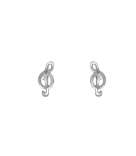 PENDIENTE CLAVE SOL PLATA 1ª LEY 6.50 X