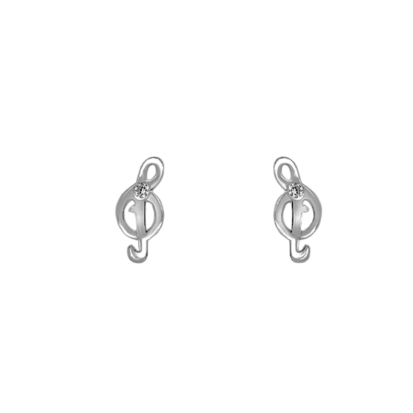 PENDIENTE CLAVE SOL PLATA 1ª LEY 6.50 X