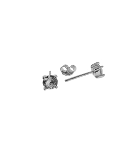 PENDIENTE UNISEX PLATA 1ª LEY 5 X 5 MM.