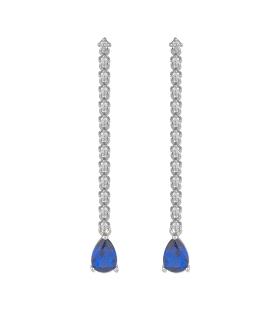 PENDIENTE NOVIA LARGO PLATA 1ª LEY 45 X