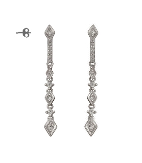 PENDIENTE NOVIA PLATA 1ª LEY 33 X 4 MM