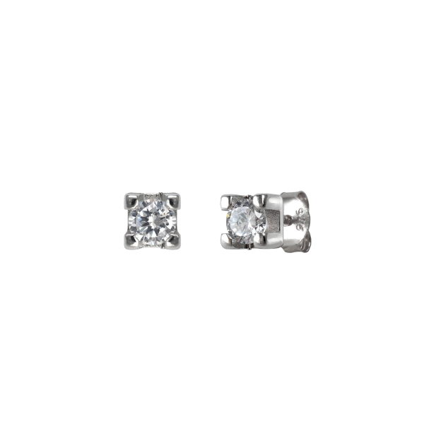 PENDIENTE UNISEX PLATA 1ª LEY 3.50 X 3.5