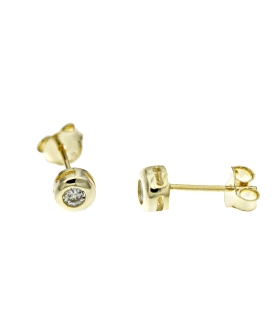 PENDIENTE UNISEX PLATA 1ª LEY 6 MM