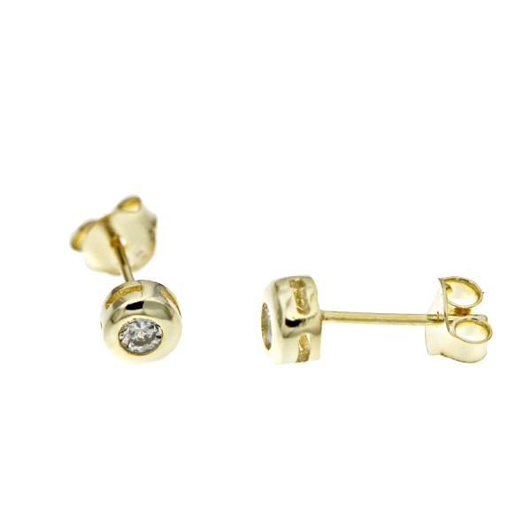 PENDIENTE UNISEX PLATA 1ª LEY 6 MM
