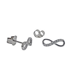 PENDIENTES INFINITO PLATA 1ª LEY 12 X 4