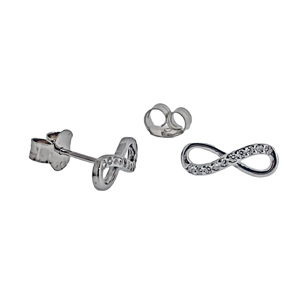 PENDIENTES INFINITO PLATA 1ª LEY 12 X 4