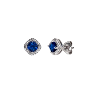 PENDIENTE  CLASICO PLATA 1ª LEY 8 X 8 MM