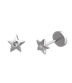 PENDIENTE ESTRELLA PLATA 1ª LEY RODIADA