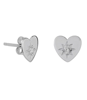 PENDIENTE CORAZON PLATA 1ª LEY CIRCONITA