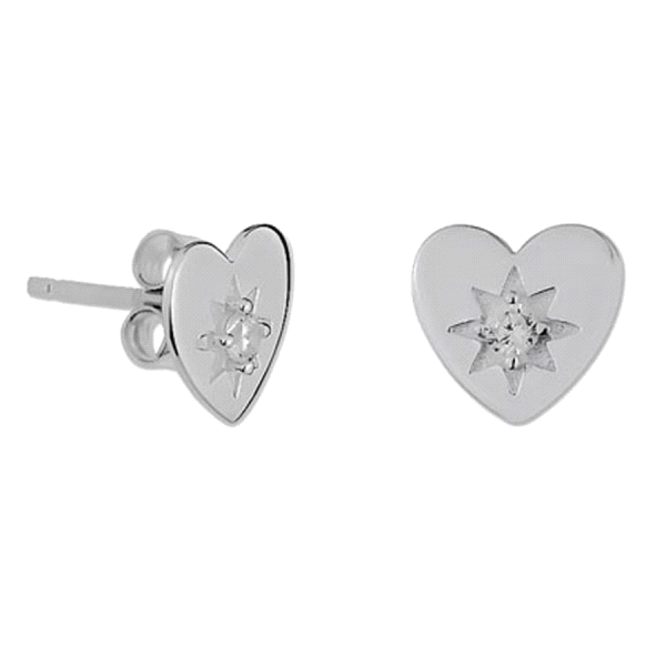 PENDIENTE CORAZON PLATA 1ª LEY CIRCONITA