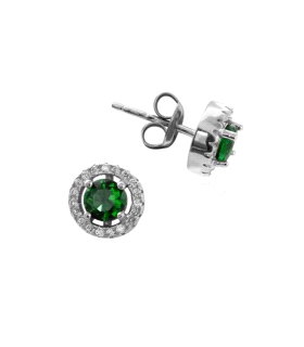 PENDIENTE CIRCONITAS PLATA 1ª LEY 9 MM