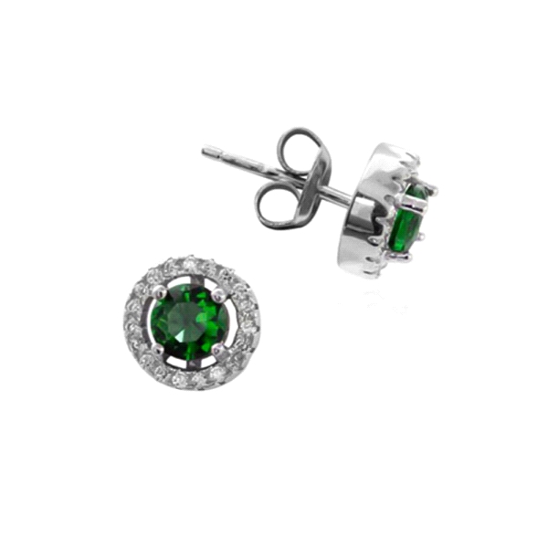 PENDIENTE CIRCONITAS PLATA 1ª LEY 9 MM