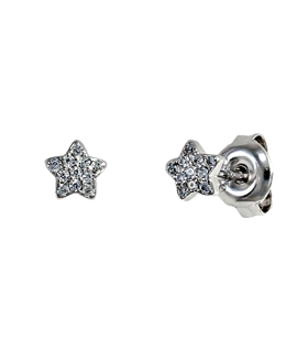 PENDIENTE ESTRELLA PLATA 1ª LEY 5 MM ZIR