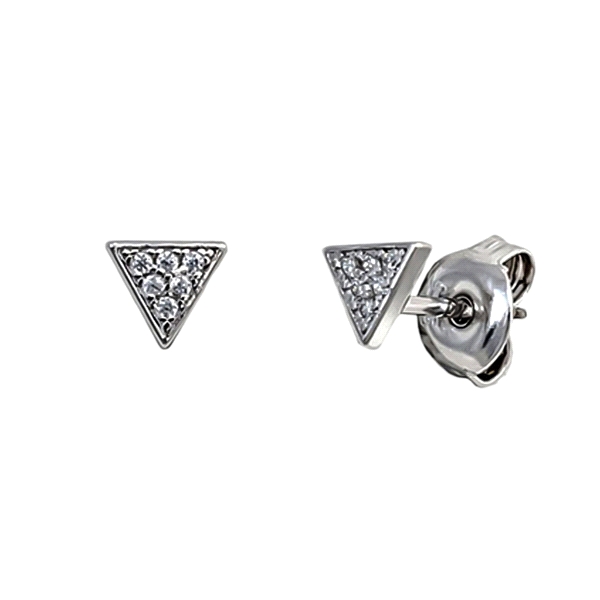 PENDIENTE PLATA 1ªLEY TRIANGULO 5 MM ZIR