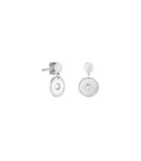 PENDIENTE PRESION ZIRCONITA PLATA 1ª LEY