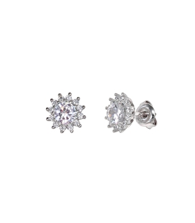 PENDIENTE UNISEX PLATA 1ª LEY 10 MM.