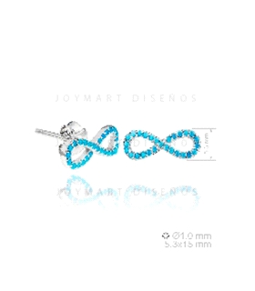 PENDIENTE INFINITO PRESION PLATA 925 MIL.