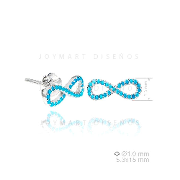 PENDIENTE INFINITO PRESION PLATA 925 MIL.
