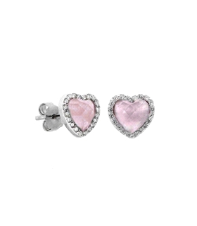PENDIENTE CORAZON PLATA 1ª LEY 6 X 6,5