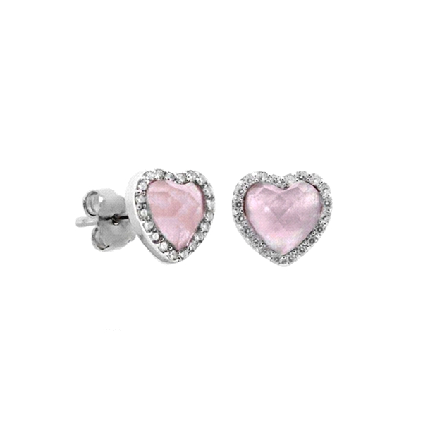 PENDIENTE CORAZON PLATA 1ª LEY 6 X 6,5